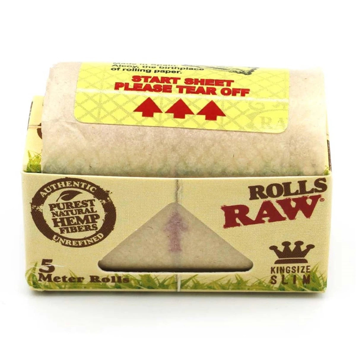 RAW  Black Organic Hemp Rolls 3m